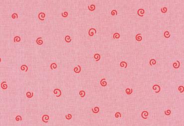 Westfalenstoffe - Druckstoff - Junge Linie - Kringel - rosa-rot